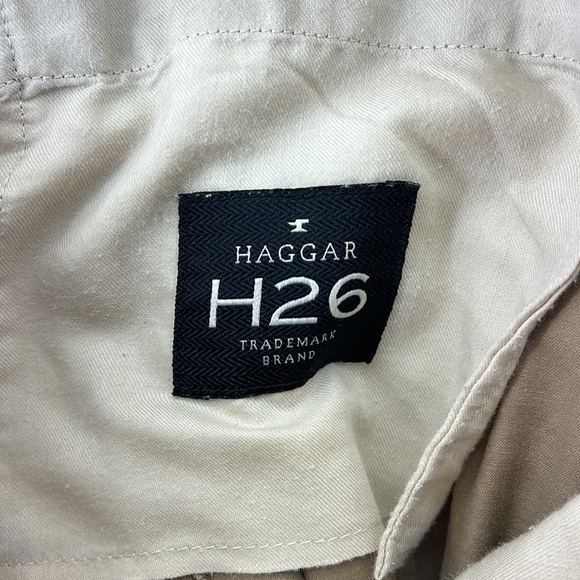 Haggar H26 Straight Leg Pants Chinos Tan Mens Size 30 - Picture 5 of 11
